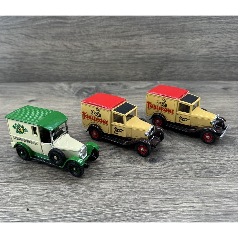 Vtg Models of Yesteryear Ford Model A Van Toblerone Rose's Lemon Toy Cars‎ 1978